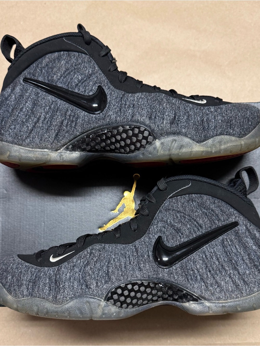 Nike Air Foamposite Pro Wool Fleece Mens size 9 Basketball Shoes Rare!